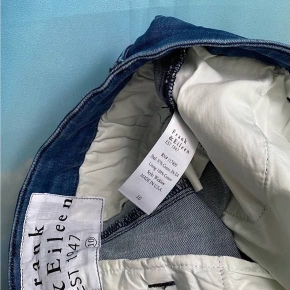 Frank & Eileen WICKLOW The Italian Chino DENIM 1977 Wash Size: 10 DENIM - Picture 8 of 16